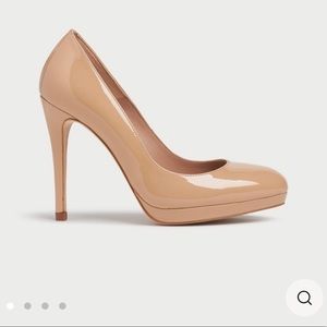 LK Bennett Sledge Beige Platform Heels Size 6 (36 1/2)